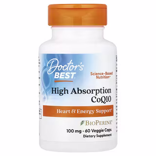 Doctor's Best, High Absorption CoQ10 , 100 mg, 60 Veggie Caps