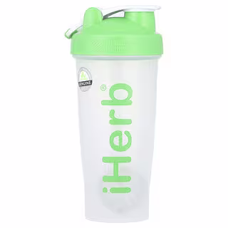 iHerb Goods, iHerb Blender Bottle with Blender Ball, Green, 28 oz