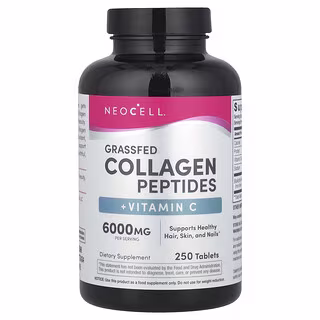 NeoCell, Grassfed Collagen Peptides + Vitamin C, 250 Tablets